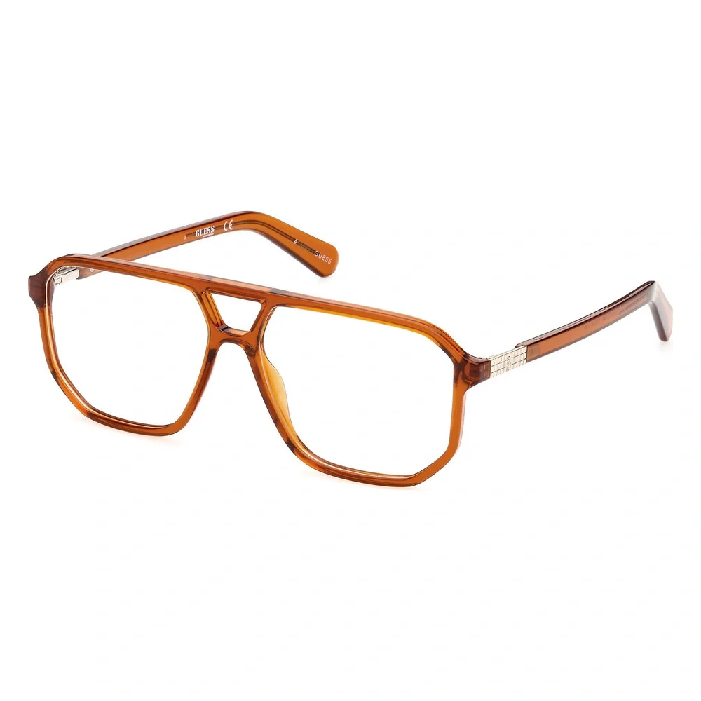 NWT GUESS GU8252 045 57 Shiny Light Brown Eyeglasses